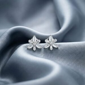 Moonlight Blossom Stud Earrings