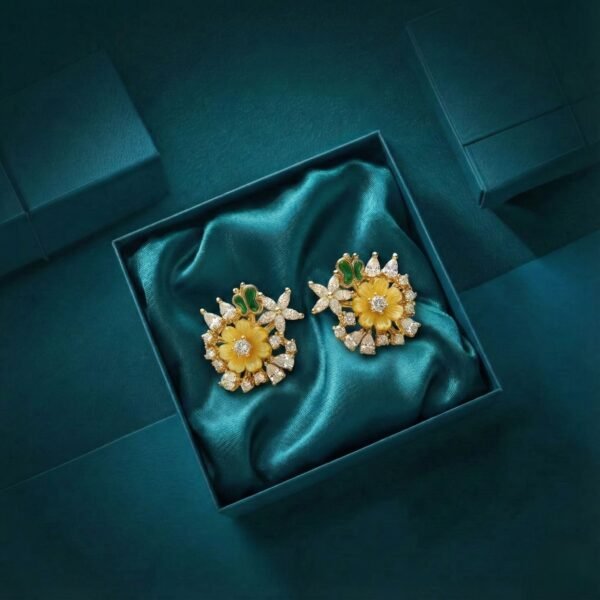 Enchanted Garden Floral Stud Earrings